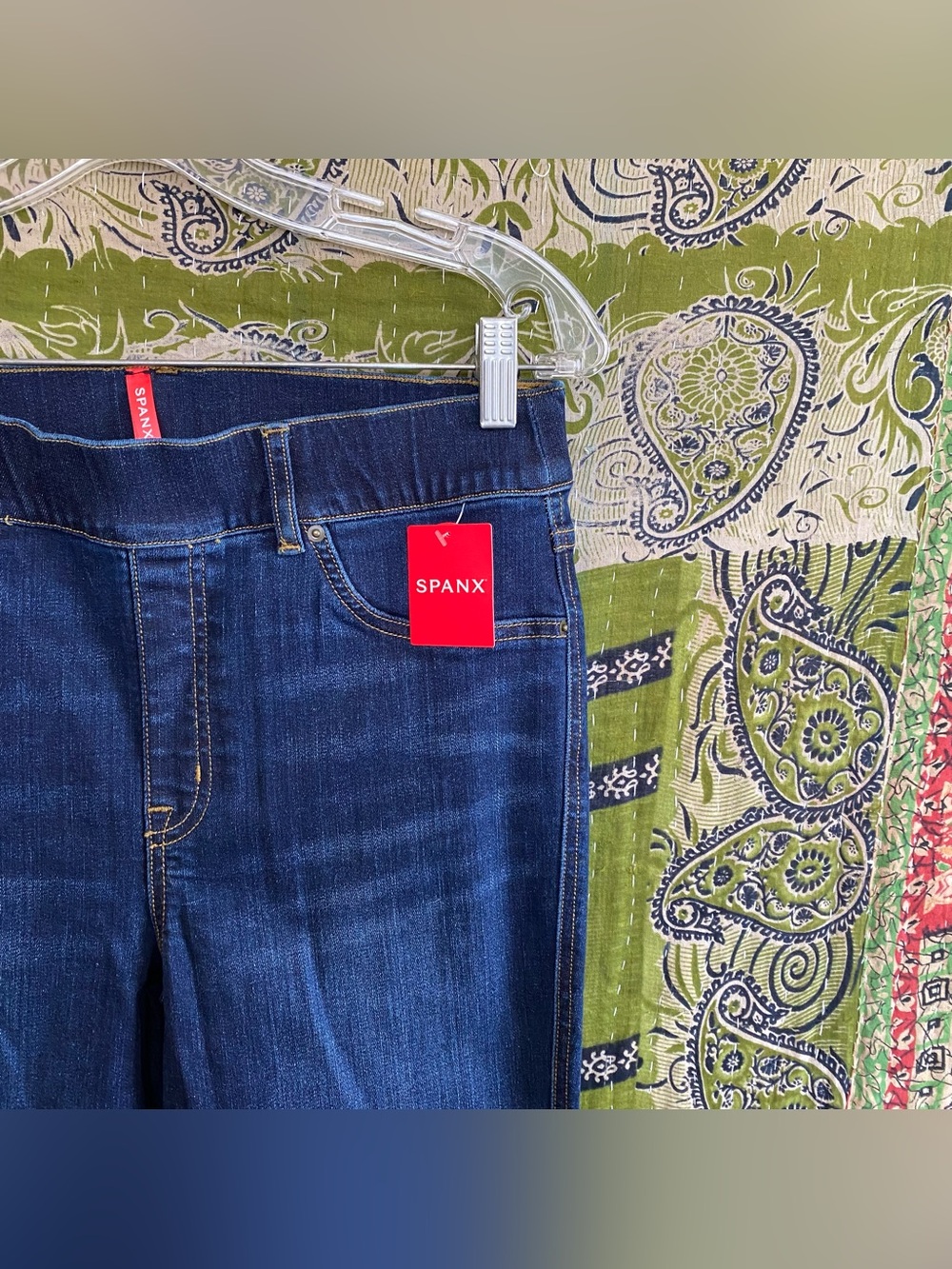 NWT. Spanx Midnight Shade Flare Downtown Pull-On Shaping Pants Size Medium Chic - Picture 4 of 16
